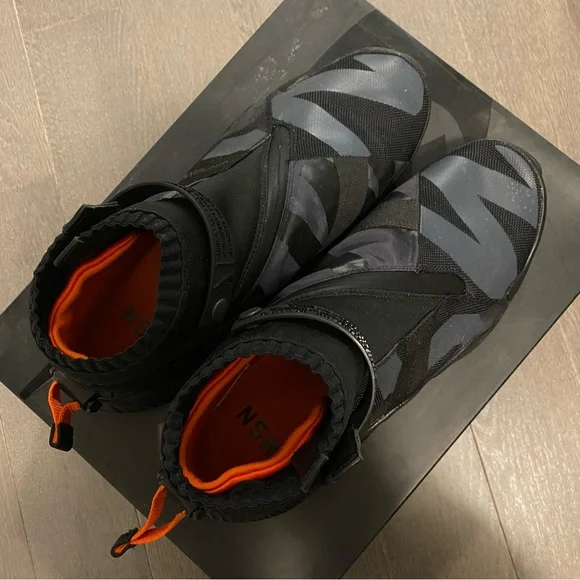 SOLD Nike NSW Gaiter Boot NikeLab Anthracite Black Orange AA0530 001 Men Size 10 - Picture 9 of 14